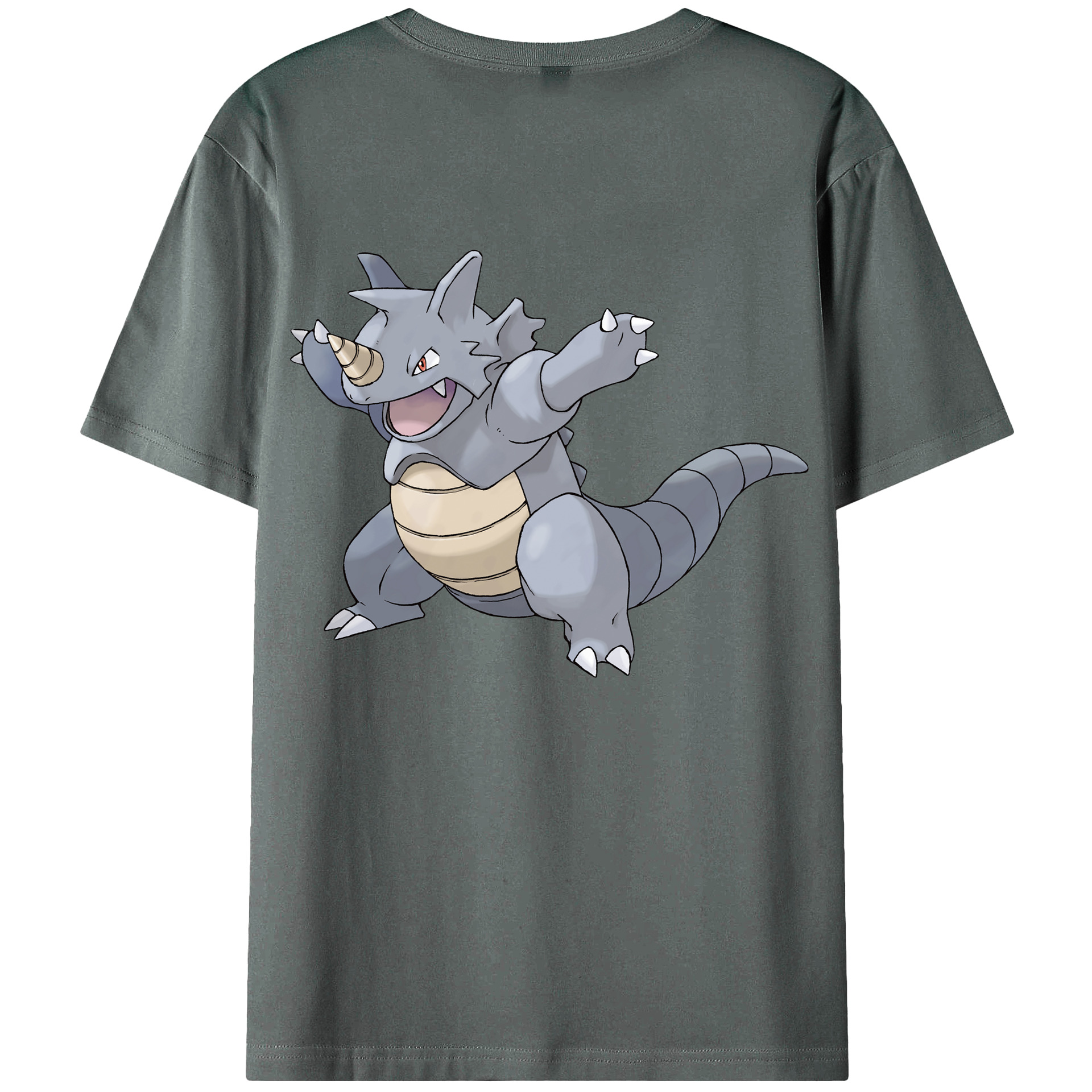 （画像用） ポケットモンスター Pokémon 綿100％ メンズ半袖Tシャツ（バックプリント） 通気性